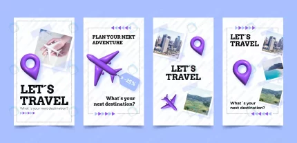realistic travel agency instagram stories rnd913 frp25003225 - title:graphic home - اورچین فایل - format: - sku: - keywords: p_id:353984