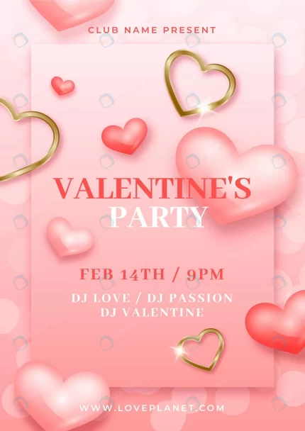 realistic valentine s day party flyer template 3 crca1a141fd size5.69mb - title:graphic home - اورچین فایل - format: - sku: - keywords: p_id:353984