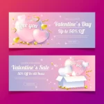 realistic valentine s day sale banners crc524560b0 size9.11mb - title:Home - اورچین فایل - format: - sku: - keywords:وکتور,موکاپ,افکت متنی,پروژه افترافکت p_id:63922
