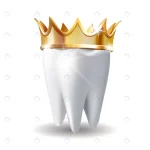 realistic white tooth golden crown isolated white crc9a6057a8 size2.03mb - title:Home - اورچین فایل - format: - sku: - keywords:وکتور,موکاپ,افکت متنی,پروژه افترافکت p_id:63922