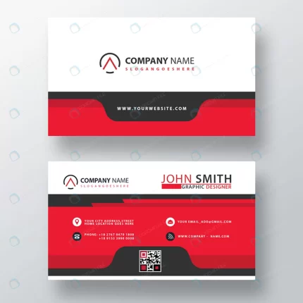 red abstract company card template crc9e3a22f9 size0.78mb - title:graphic home - اورچین فایل - format: - sku: - keywords: p_id:353984