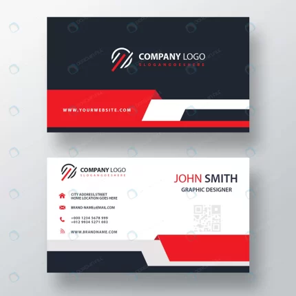 red business card template crc53b58563 size0.78mb - title:graphic home - اورچین فایل - format: - sku: - keywords: p_id:353984