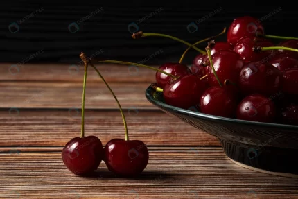 red cherries plate crc0f484db6 size17.20mb 7360x4912 - title:graphic home - اورچین فایل - format: - sku: - keywords: p_id:353984