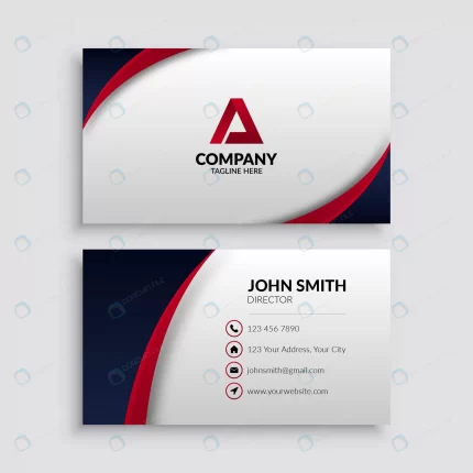 red elegant business card template crc9af17bff size1.79mb - title:graphic home - اورچین فایل - format: - sku: - keywords: p_id:353984