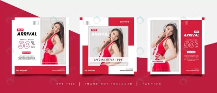 red fashion square social media post template crcff50e33e size2.11mb - title:graphic home - اورچین فایل - format: - sku: - keywords: p_id:353984