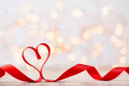 red heart red ribbon heart shape bokeh background crc0b28d099 size5.62mb 5472x3648 - title:graphic home - اورچین فایل - format: - sku: - keywords: p_id:353984