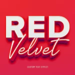 red velvet 3d text effect - title:Home - اورچین فایل - format: - sku: - keywords:وکتور,موکاپ,افکت متنی,پروژه افترافکت p_id:63922