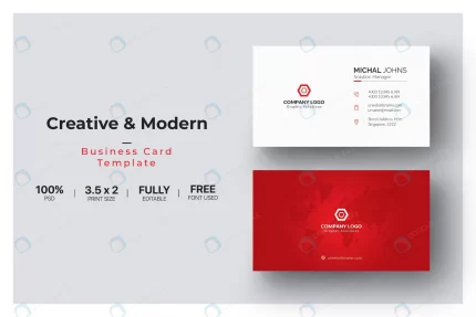 red white business card crcb2cebb65 size2.08mb - title:graphic home - اورچین فایل - format: - sku: - keywords: p_id:353984