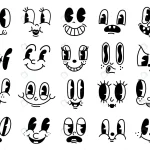 retro 30s cartoon mascot characters funny faces 50 rnd122 frp19509211 - title:Home - اورچین فایل - format: - sku: - keywords:وکتور,موکاپ,افکت متنی,پروژه افترافکت p_id:63922