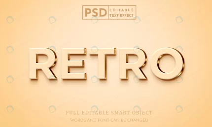 retro 3d text style effect psd premium template rnd531 frp31553209 - title:graphic home - اورچین فایل - format: - sku: - keywords: p_id:353984