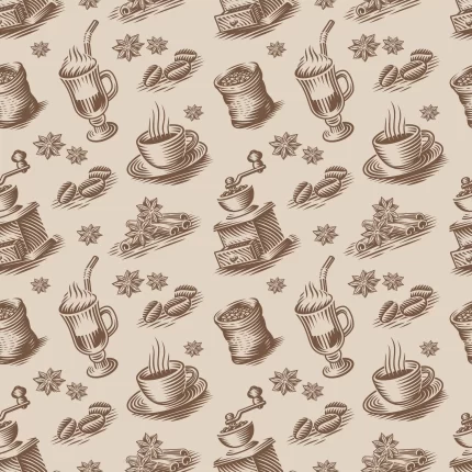 retro seamless background coffee theme engraving crc81dc2be6 size6.56mb - title:graphic home - اورچین فایل - format: - sku: - keywords: p_id:353984
