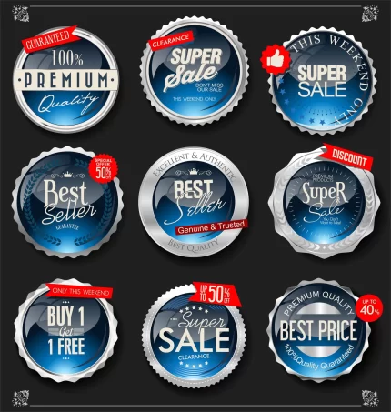retro vintage silver badges labels collection crccb258532 size3.19mb - title:graphic home - اورچین فایل - format: - sku: - keywords: p_id:353984