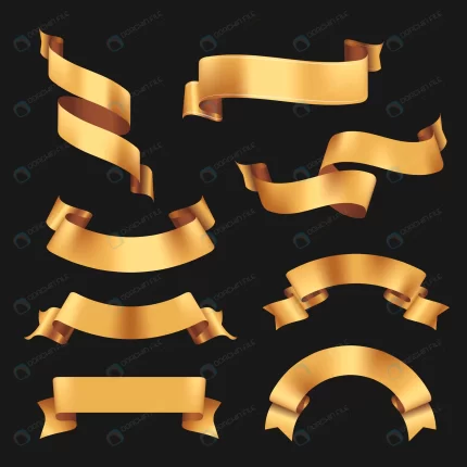 ribbon banner vector art gold realistic label des crc1d8c173d size2.56mb - title:graphic home - اورچین فایل - format: - sku: - keywords: p_id:353984
