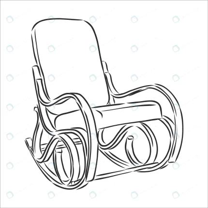 rocking chair rocker style linear art line graph. crc438bbc8d size998.4kb 1 - title:graphic home - اورچین فایل - format: - sku: - keywords: p_id:353984