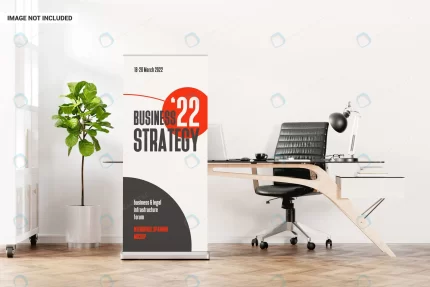 roll up banner office mockup crcf94ab800 size43.24mb - title:graphic home - اورچین فایل - format: - sku: - keywords: p_id:353984