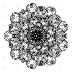 - round flower mandala tattoo henna vintage decorat crc41103ab1 size7mb - Home
