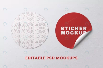 round sticker design mockup crcd662fdec size102.55mb - title:graphic home - اورچین فایل - format: - sku: - keywords: p_id:353984