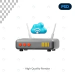 - router 3d render illustration premium psd crc58bf4213 size8.39mb 1 - Home