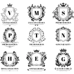 - royal shields badges vintage ornament luxury logo crc89717568 size3.06mb - Home