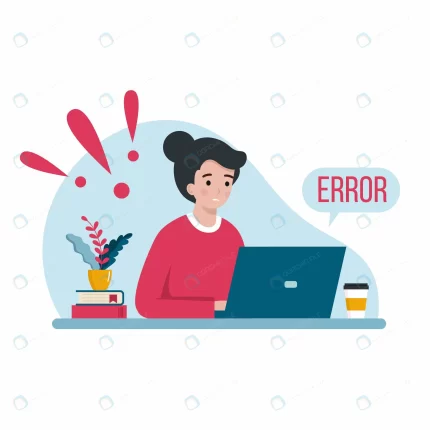 sad woman working laptop from home error message crcea777d6b size0.94mb - title:graphic home - اورچین فایل - format: - sku: - keywords: p_id:353984