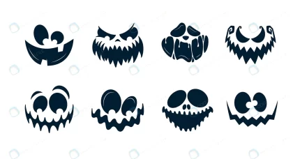 scary faces halloween pumpkin ghost vector collect rnd572 frp19156335 - title:graphic home - اورچین فایل - format: - sku: - keywords: p_id:353984