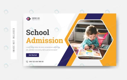 school admission youtube thumbnail template design rnd792 frp31761851 - title:graphic home - اورچین فایل - format: - sku: - keywords: p_id:353984