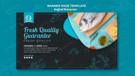 seafood restaurant banner design crc473ef500 size40.06mb - title:graphic home - اورچین فایل - format: - sku: - keywords: p_id:353984