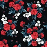 - seamless pattern red rose magnolia lilly flowers crcb6e14792 size30.97mb - Home