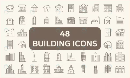 set 48 building real estate icons line style cont crc89d072de size1.14mb - title:graphic home - اورچین فایل - format: - sku: - keywords: p_id:353984