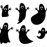 set black ghosts silhouettes isolated white backg crc28dce362 size927.09kb 1 - title:Home - اورچین فایل - format: - sku: - keywords:وکتور,موکاپ,افکت متنی,پروژه افترافکت p_id:63922