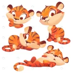 set cartoon baby tiger cute animal cub character. crc61a914b8 size2.16mb - title:Home - اورچین فایل - format: - sku: - keywords:وکتور,موکاپ,افکت متنی,پروژه افترافکت p_id:63922