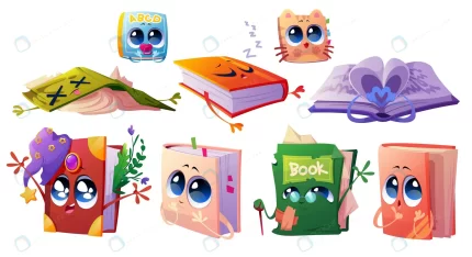 set cartoon books characters with torn pages crc954b476c size3.62mb - title:graphic home - اورچین فایل - format: - sku: - keywords: p_id:353984