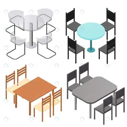 set chairs tables flat isometric wood products de crc28ec7c01 size2.04mb 1 - title:graphic home - اورچین فایل - format: - sku: - keywords: p_id:353984