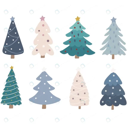 set christmas tree isolated vector illustration wh rnd793 frp31523152 - title:graphic home - اورچین فایل - format: - sku: - keywords: p_id:353984