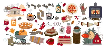 set elements fall mood white background isolated. crce3eb56db size9.22mb - title:graphic home - اورچین فایل - format: - sku: - keywords: p_id:353984