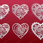 set hearts with pattern roses templates cutting l crca9b418a3 size3.78mb - title:Home - اورچین فایل - format: - sku: - keywords:وکتور,موکاپ,افکت متنی,پروژه افترافکت p_id:63922