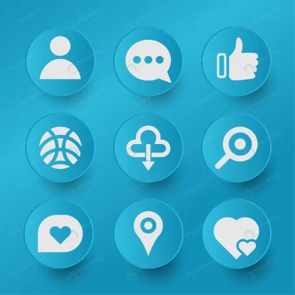 set icon social media web bussines with blue neumo rnd795 frp31262924 1 - title:graphic home - اورچین فایل - format: - sku: - keywords: p_id:353984