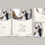 - set modern wedding invitation with couple crc0690d7cd size4.68mb - Home