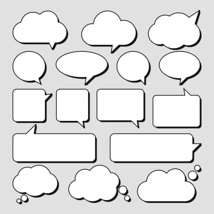 set of stickers of speech bubbles crc55007073 size0.95mb - title:graphic home - اورچین فایل - format: - sku: - keywords: p_id:353984