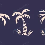 set palm tree tropical place with retro style ill crc913fafb0 size1.54mb - title:Home - اورچین فایل - format: - sku: - keywords:وکتور,موکاپ,افکت متنی,پروژه افترافکت p_id:63922