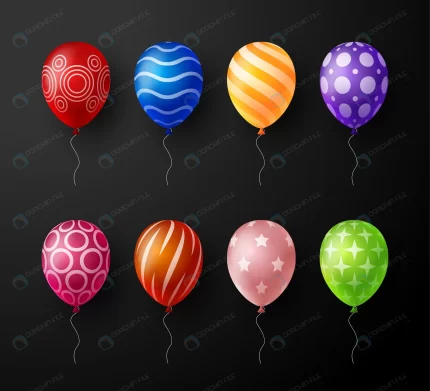 set realistic decorative colorful balloons isolate rnd863 frp10148664 - title:graphic home - اورچین فایل - format: - sku: - keywords: p_id:353984