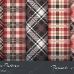 - set retro tartan seamless pattern hand draw 4 crc230d000b size23.80mb 1 - Home