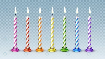 set seven realistic colorful vector candles with b rnd488 frp11000077 - title:graphic home - اورچین فایل - format: - sku: - keywords: p_id:353984