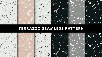set terrazzo seamless patterns premium vector crcb9695317 size3.47mb - title:graphic home - اورچین فایل - format: - sku: - keywords: p_id:353984
