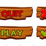 set wooden buttons play quit isolated icons check crc04ec298c size1.86mb - title:Home - اورچین فایل - format: - sku: - keywords:وکتور,موکاپ,افکت متنی,پروژه افترافکت p_id:63922