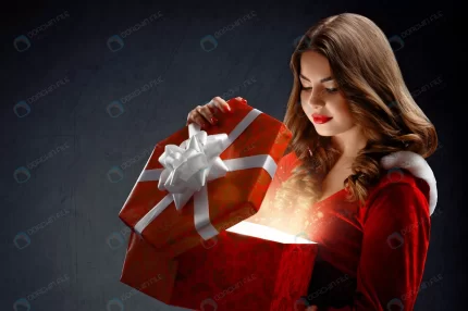 sexy young woman red suit santa claus with gifts crc745ec54e size5.74mb 4256x2832 - title:graphic home - اورچین فایل - format: - sku: - keywords: p_id:353984