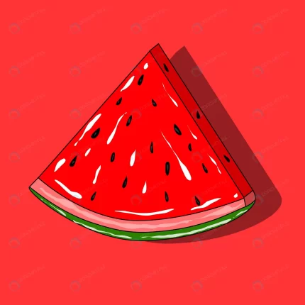 shiny ripe red juicy watermelon slice crc07c0f8a3 size1.64mb - title:graphic home - اورچین فایل - format: - sku: - keywords: p_id:353984