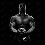 silhouette bodybuilder pumping up muscles with dum rnd724 frp6421336 - title:Home - اورچین فایل - format: - sku: - keywords:وکتور,موکاپ,افکت متنی,پروژه افترافکت p_id:63922