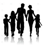 silhouette family walking together crc936433da size0.37mb - title:Home - اورچین فایل - format: - sku: - keywords:وکتور,موکاپ,افکت متنی,پروژه افترافکت p_id:63922
