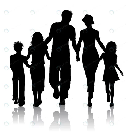 silhouette family walking together crc936433da size0.37mb - title:graphic home - اورچین فایل - format: - sku: - keywords: p_id:353984